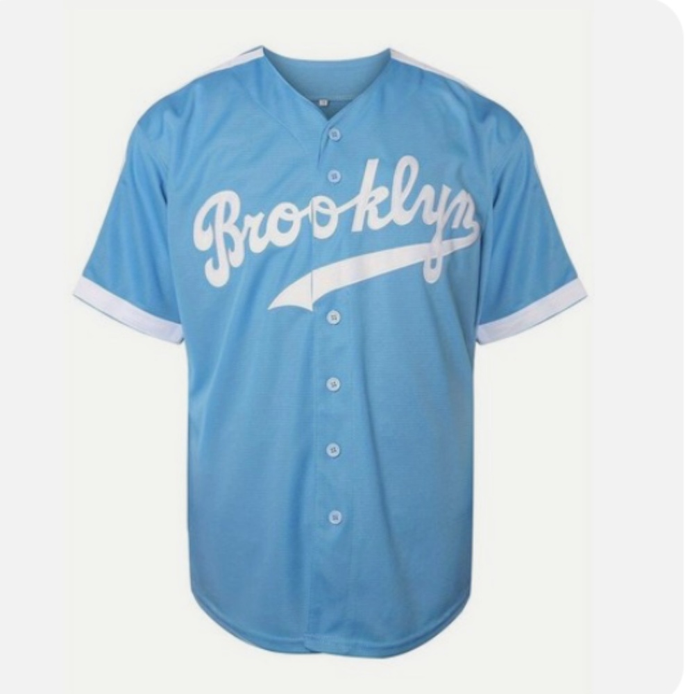Jackie Robinson #42 Brooklyn Dodgers Blue Throwback Jersey - Size Small